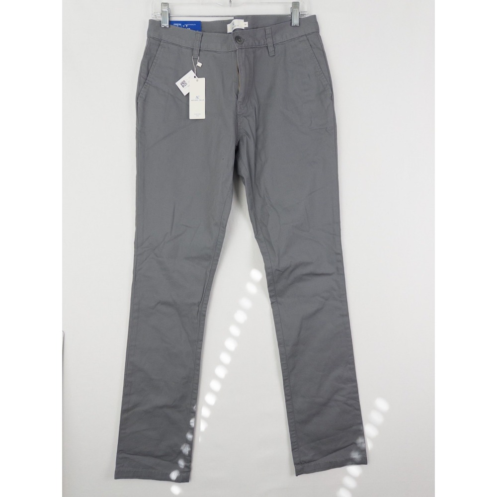 NWT Arturo Calle Pants Mens 32‎ Tapered Chino Pockets Flat Front Preppy